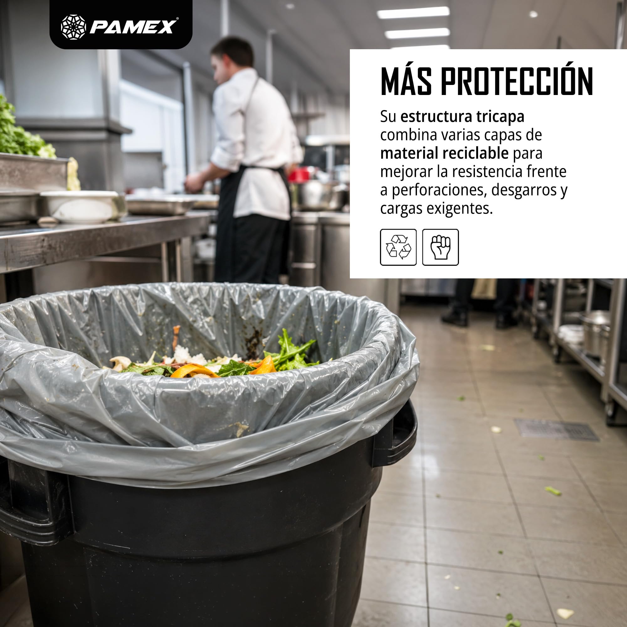 Pamex Bolsa Basura Premium 110l Platinum 25 Sets