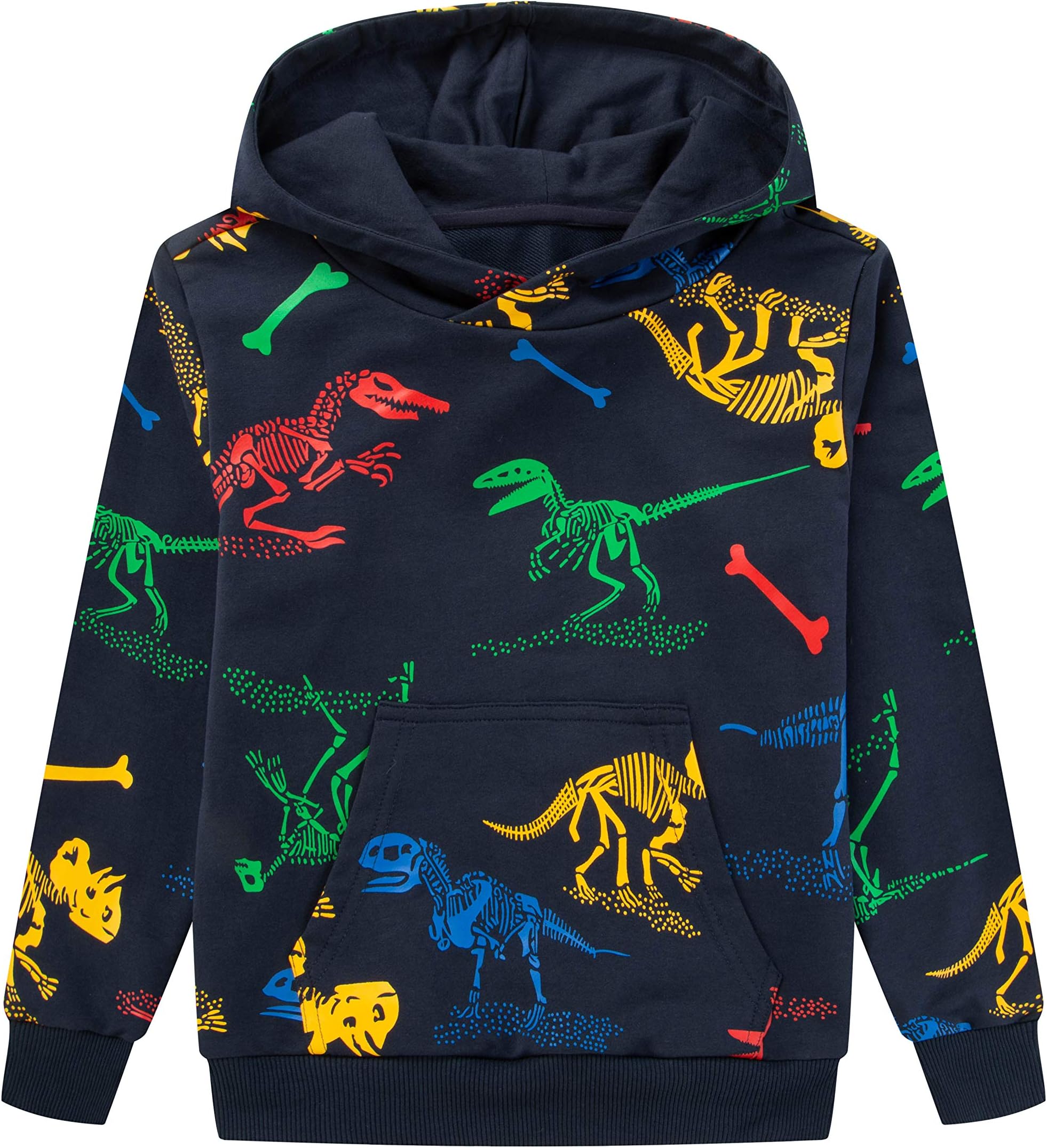 Kids Dinosaur Hoodie Boys Hooded Sweatshirt Long Sleeve