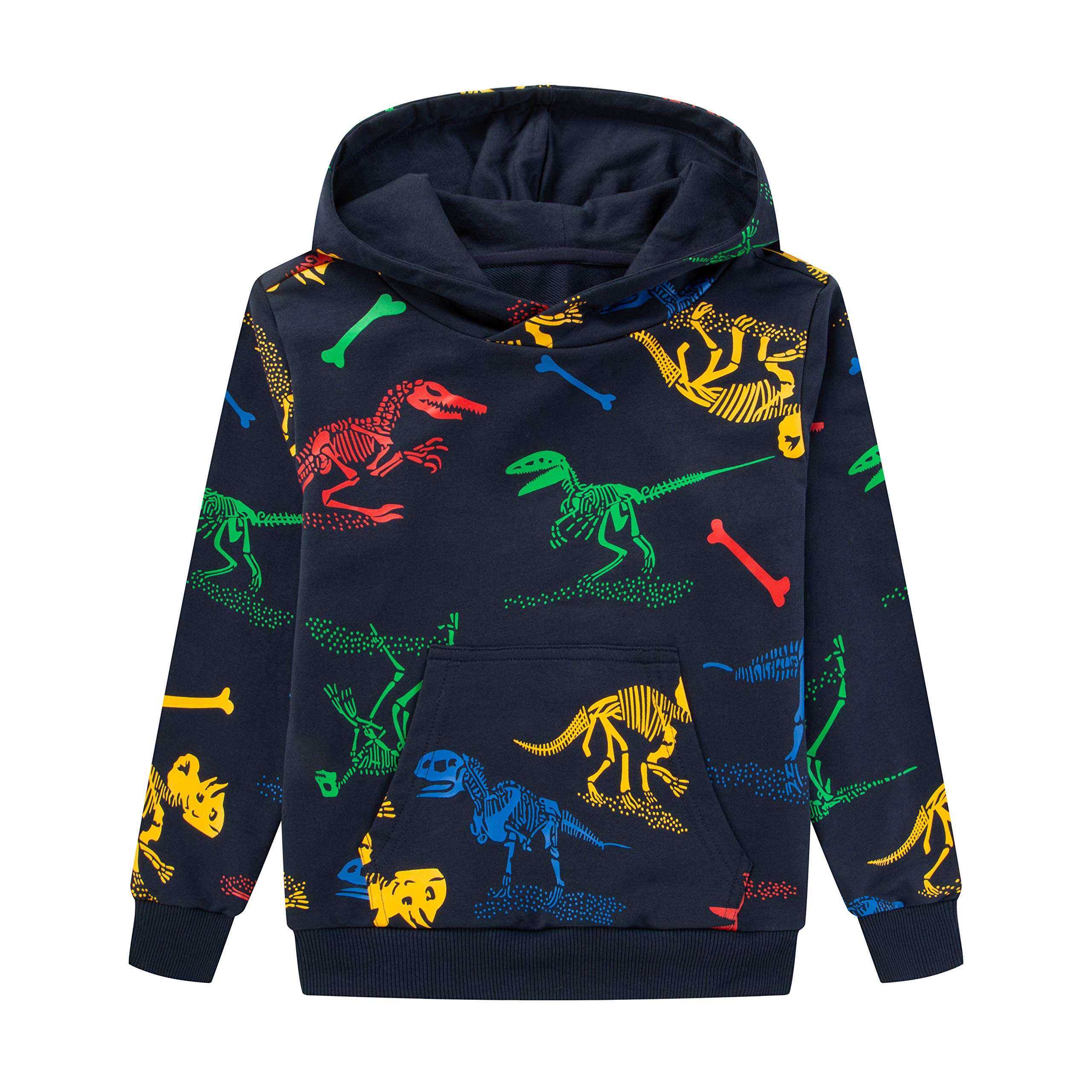 Kids Dinosaur Hoodie Boys Hooded Sweatshirt Long Sleeve