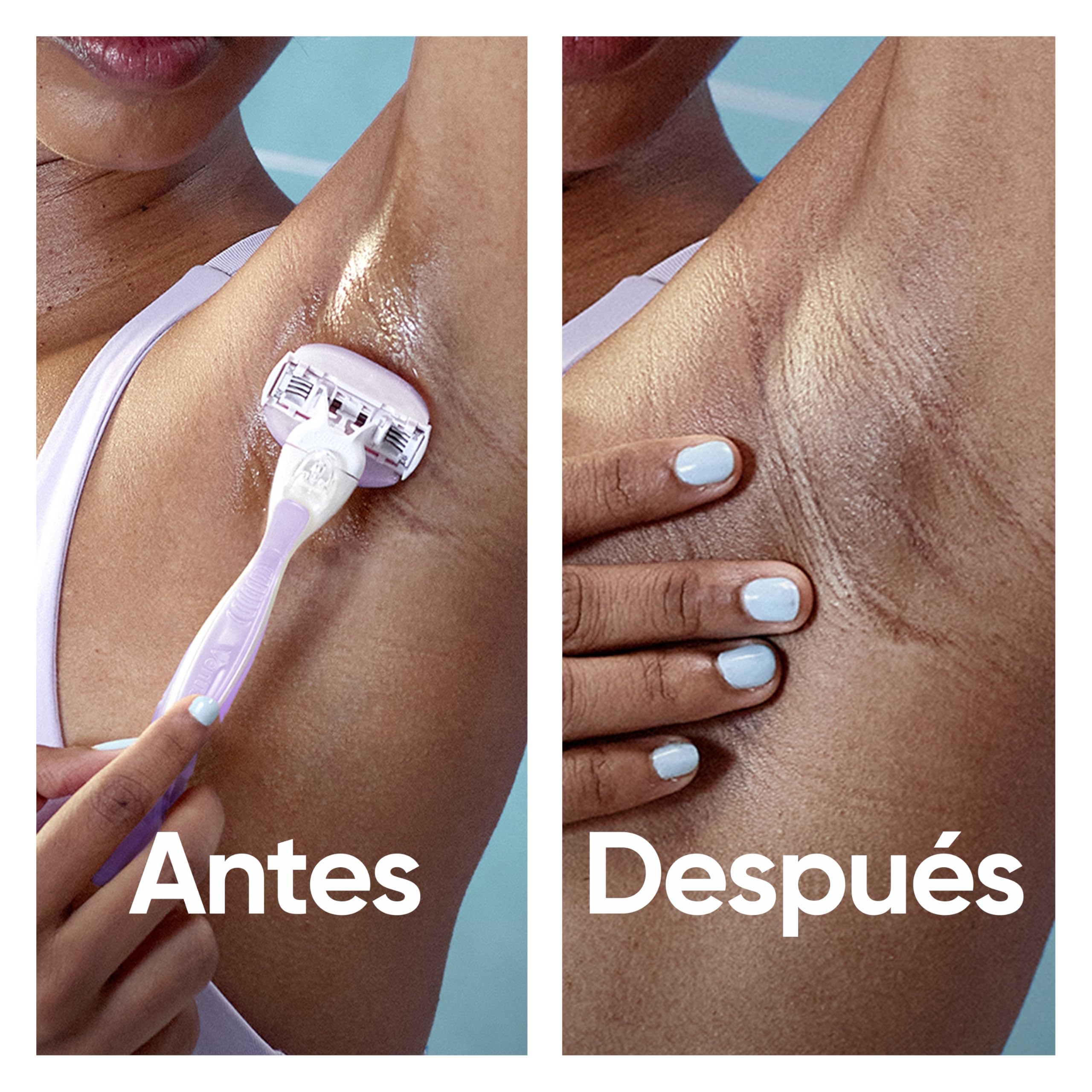 Gillette Venus ComfortGlide Breeze Máquinilla de Depilación Para Mujer + 2 Cuchillas de Recambio, 3 Venus Recambios Para Una Depilación Suave, Apurada Y Duradera (el embalaje puede variar)