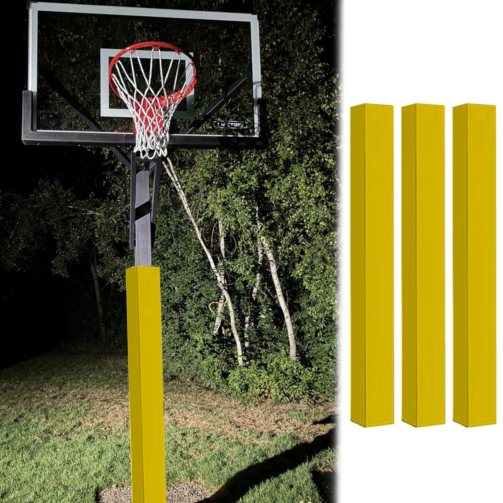Coussin de protection pour poteau de basket sur votre terrain ou parking intérieur