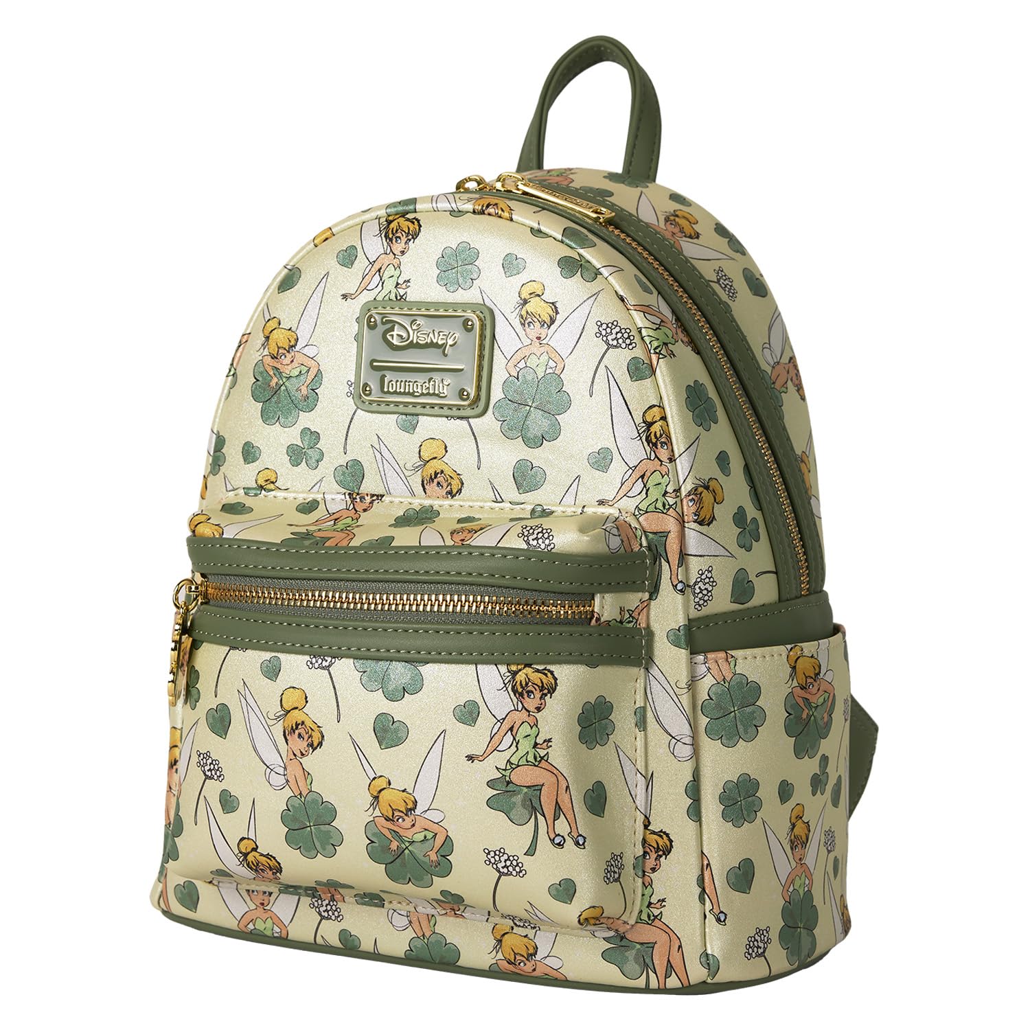 Loungefly Disney Tinker Bell 4-Leaf Clover Mini Backpack : Clothing, Shoes & Jewelry