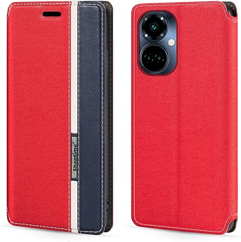 Funda para Tecno Camon 19 Pro 5G, funda de cuero con cierre magnético multicolor a la moda con tarjetero para Tecno Camon 19 (6.8 pulgadas), color