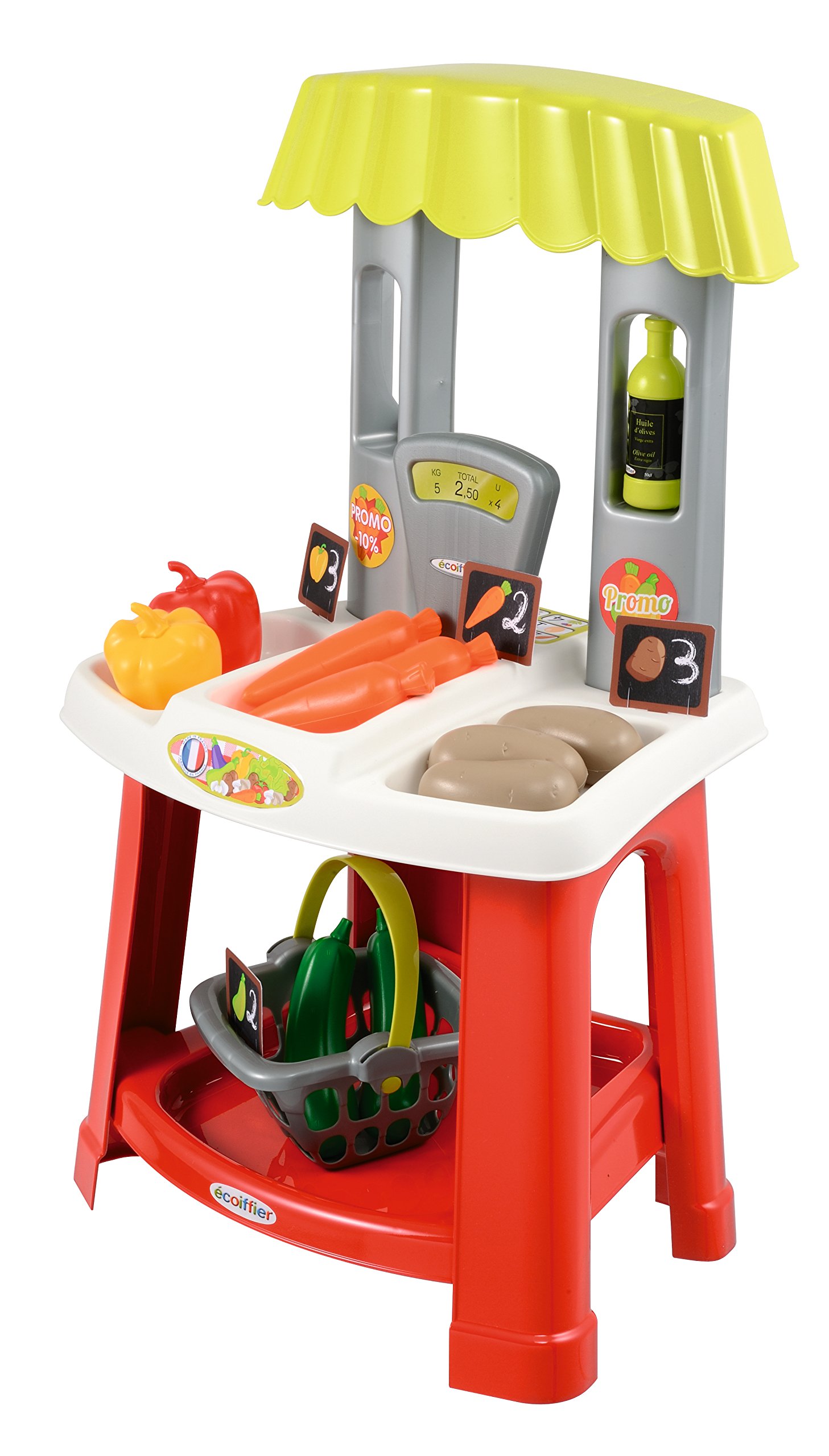 Ecoiffier 1743 - Marktstand mit Tragekorb