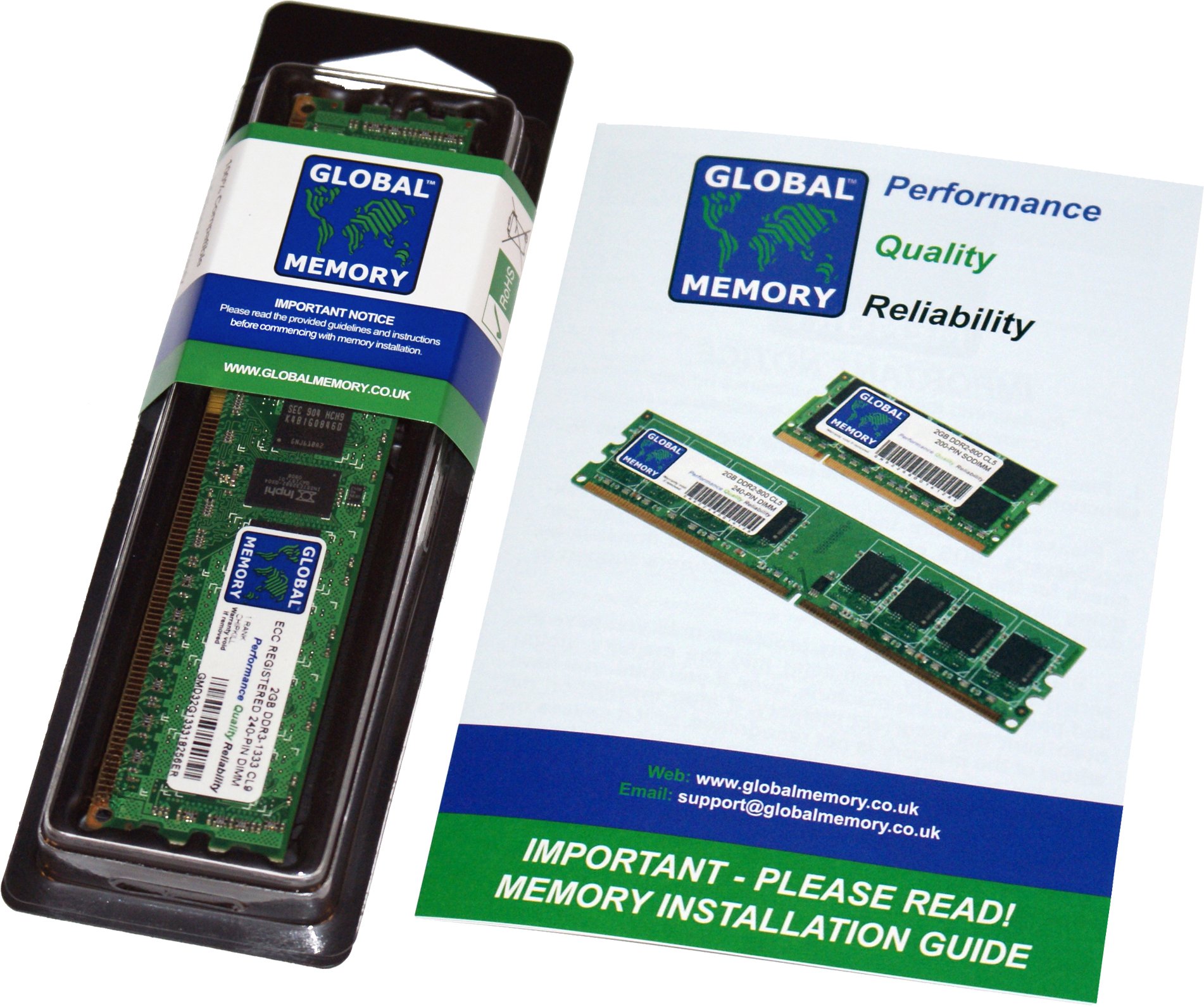 Memoria RAM DDR4 2400 MHz PC4-19200 288-PIN ECC REGISTRATA DIMM (RDIMM) Compatibile con Server/Workstation/schede Madri (Non per PC*) (Chip a 1 Rango)