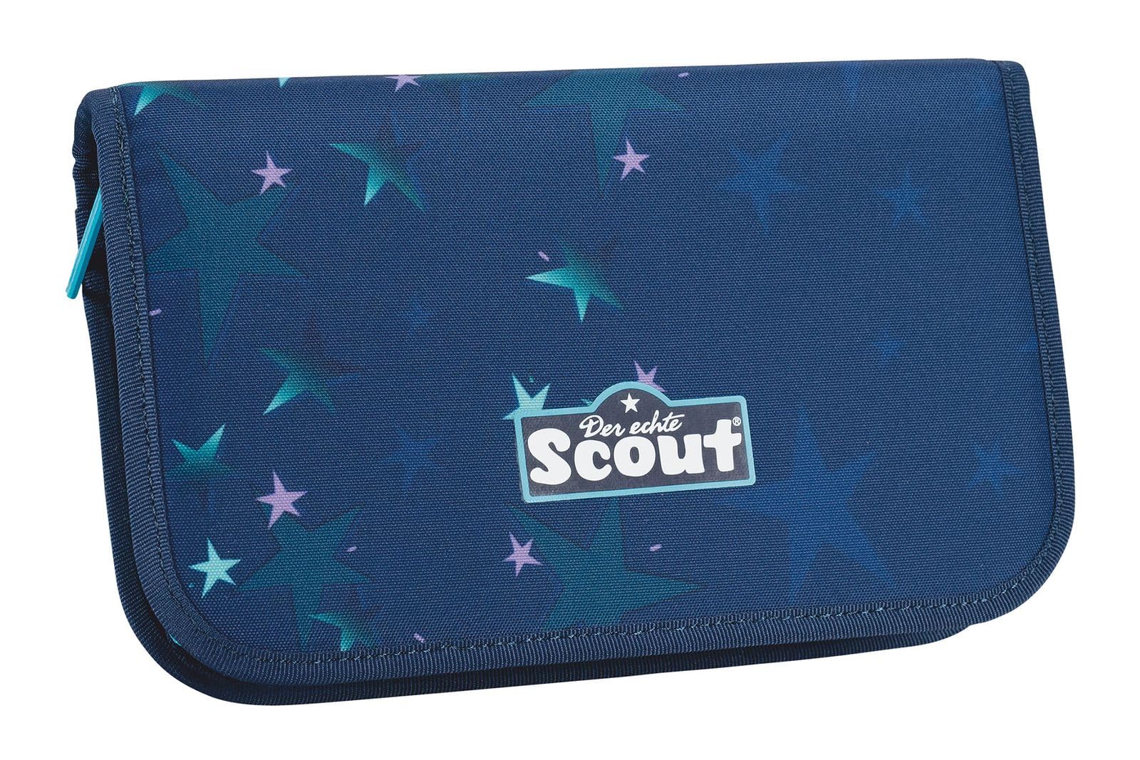 SCOUT Schulranzen Basic Neo Set 4-teilig Pretty Star dunkelblau