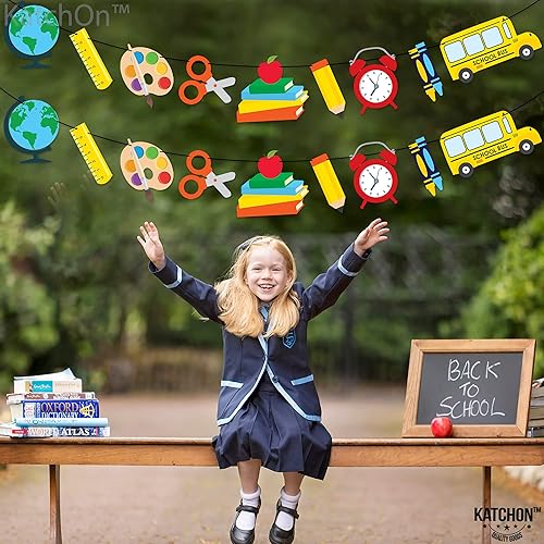 Miniatura 8 de KatchOn, Globos de manzana con pancarta de regreso a clases para decoraciones de regreso a clases, 21 pulgadas, paquete de 11, sin bricolaje,