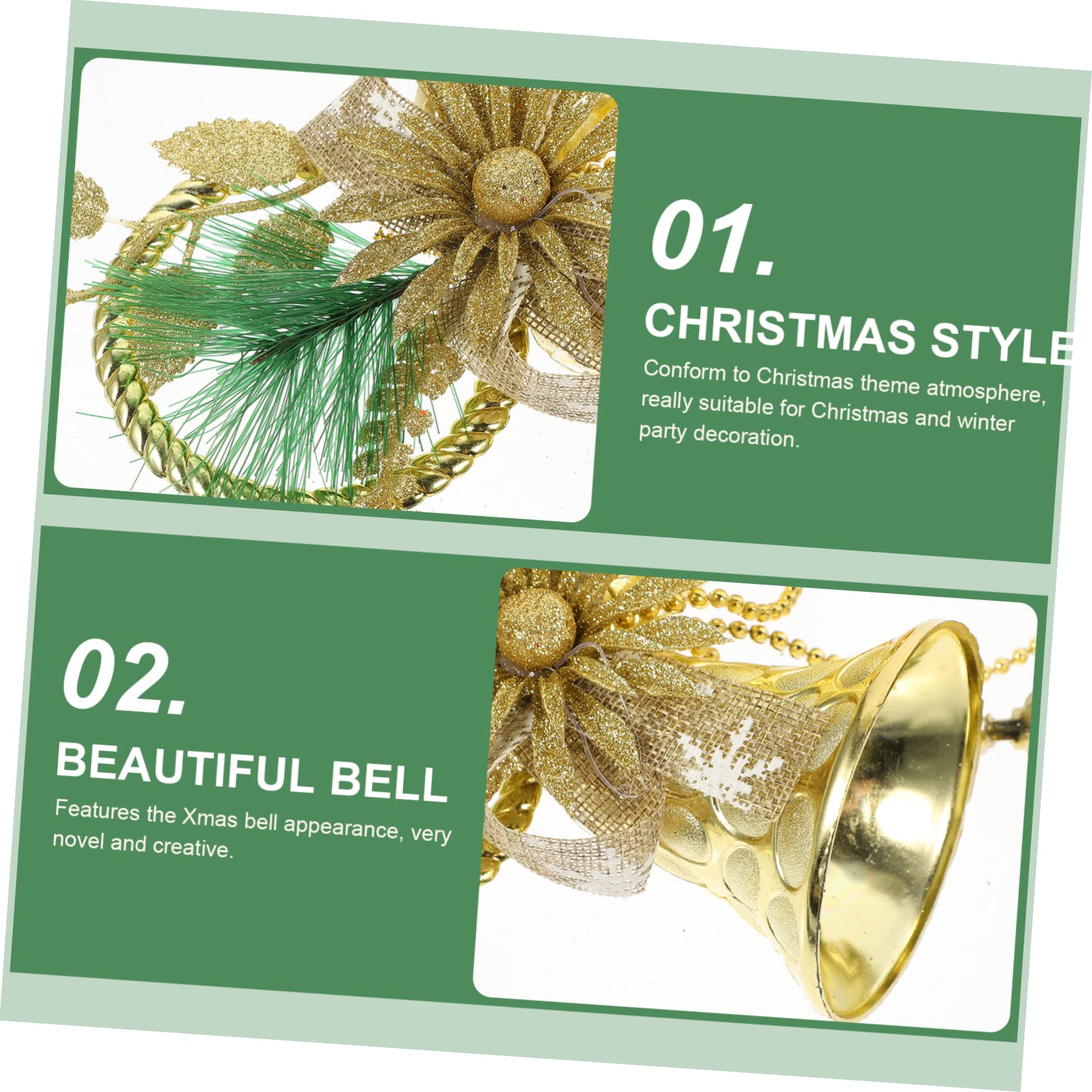 Campane artigianali, ornamenti for campane di Natale, campane artigianali, decorazioni for campane di Natale da appendere