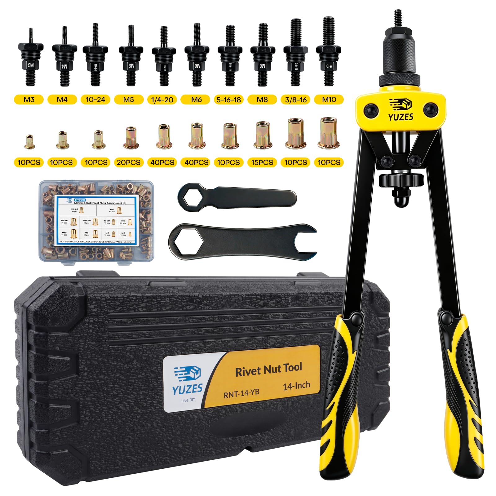 YUZES Rivet Nut Tool Kit - riveters | Mubboo