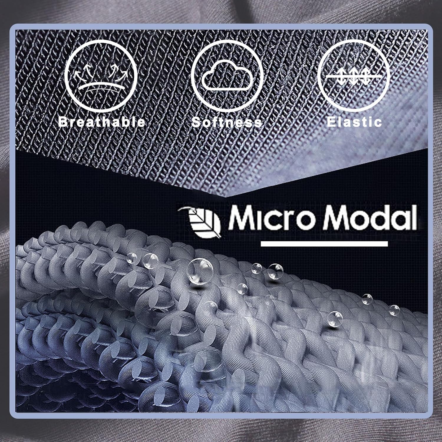 Mens Underwear Brief Micro Modal Bikini Briefs Low Rise Half Back Coverage Silky Touch Sexy Cheeky Underpants 3 Pack - Image 3