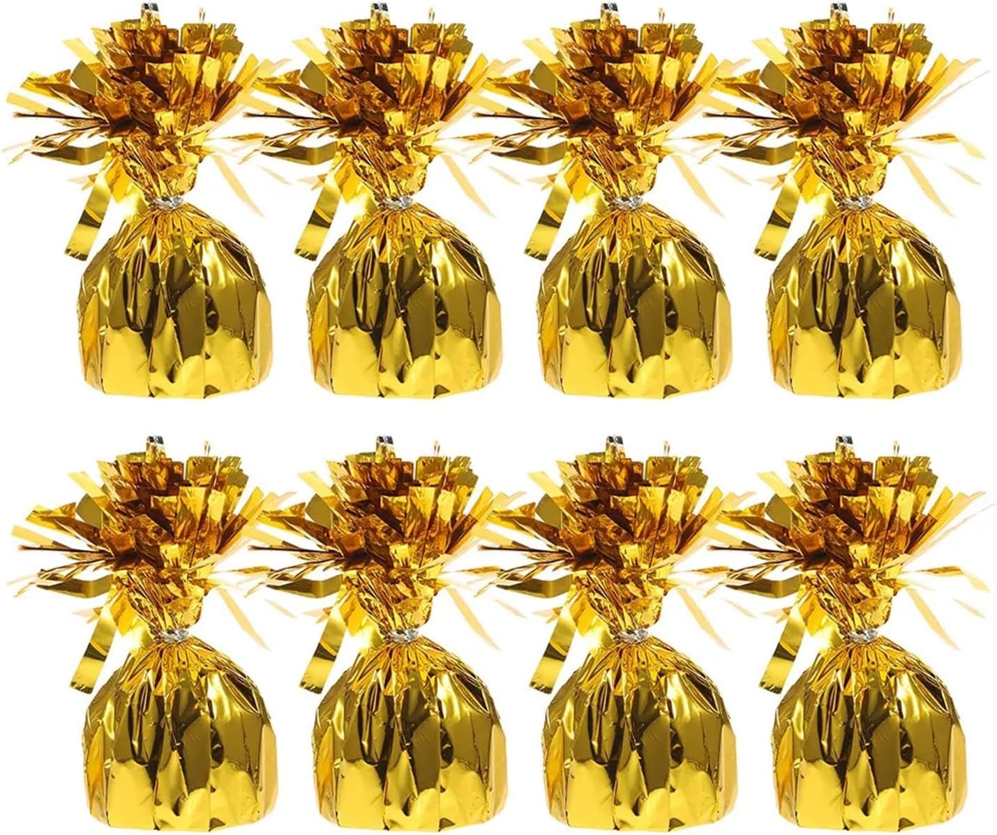 8Pcs Gold Foil Balloon Weights Sturdy Helium Balloon Anchors for Party Decor Table Centerpiece image 2