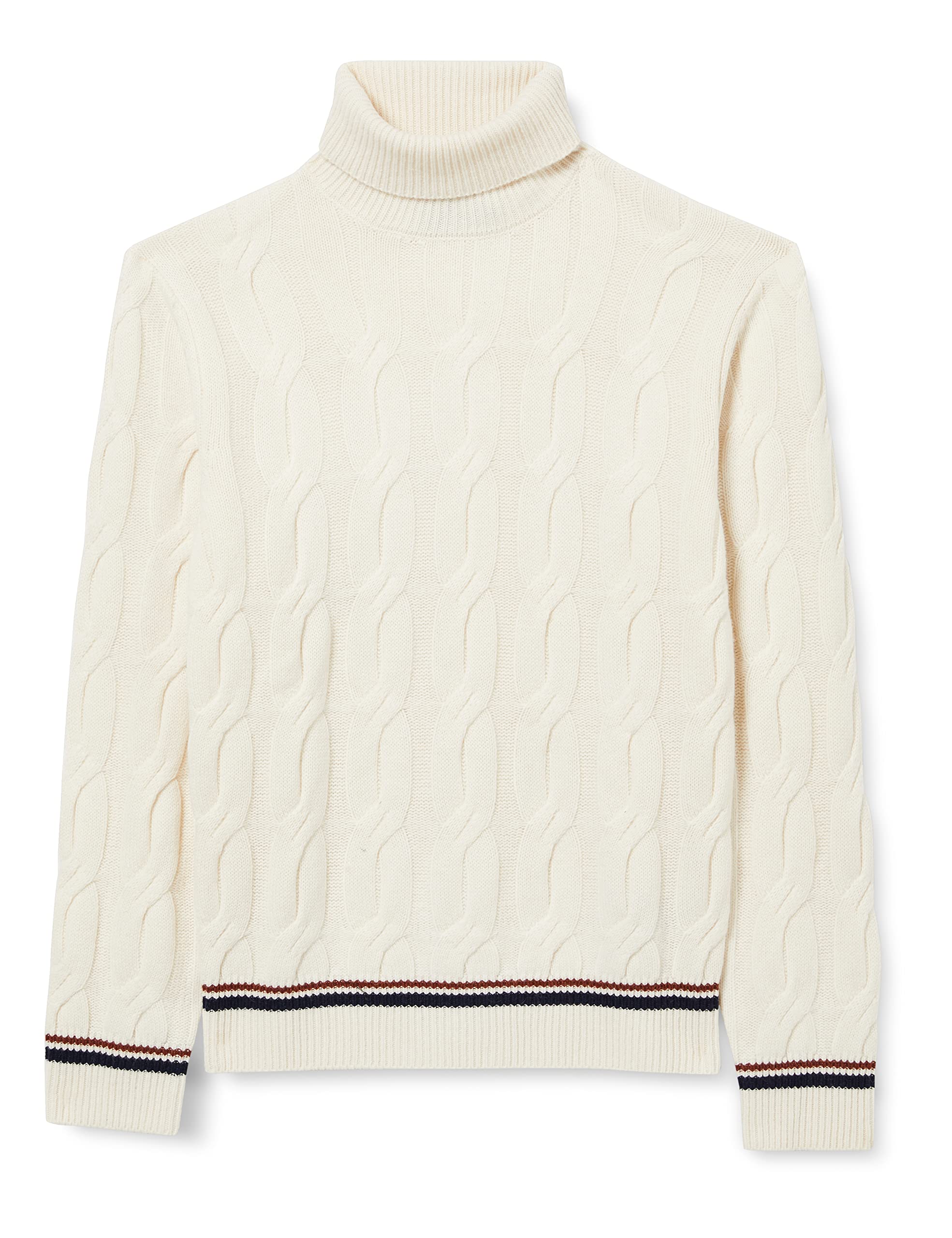 Hackett LondonMen's Cable Roll Neck Jumper Sweater