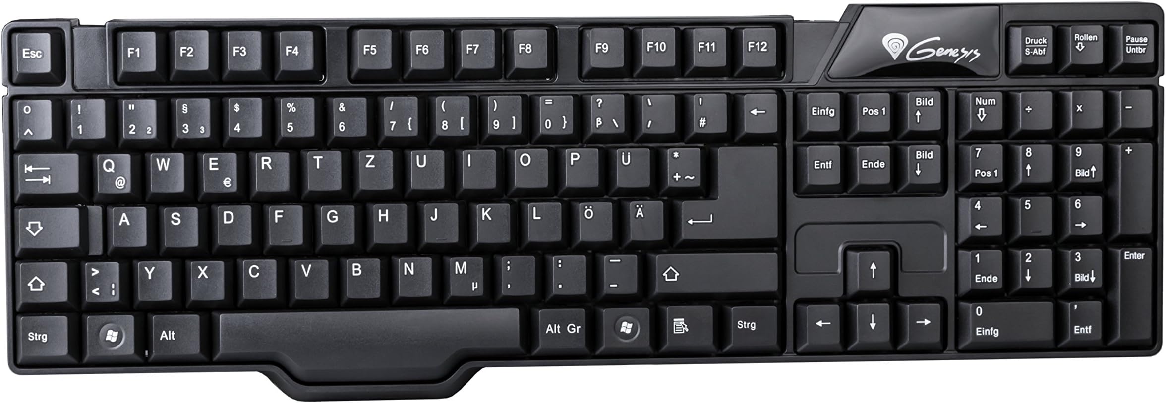 Natec Genesis R11 Gaming Keyboard 112 Keys, German layout USB 2.0