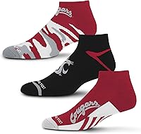 Vista 4 de For Bare Feet Paquete de 3 calcetines tobilleros unisex para adultos de la NCAA Camo Boom