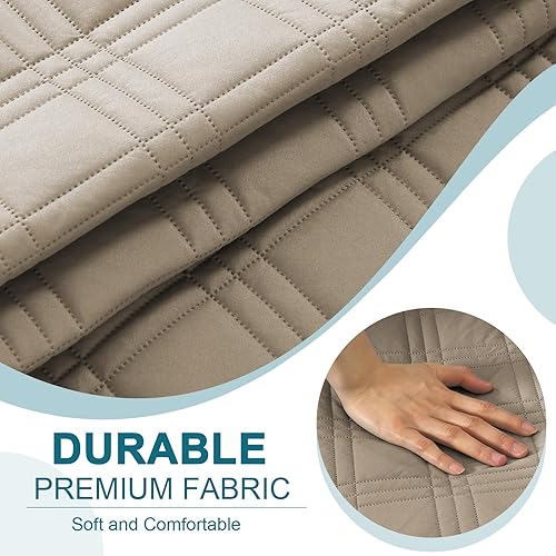 Miniatura 7 de Turquoize Fundas impermeables para sofá de mascotas, funda lavable para sofá de perro, funda protectora para mascotas, fundas de asiento con