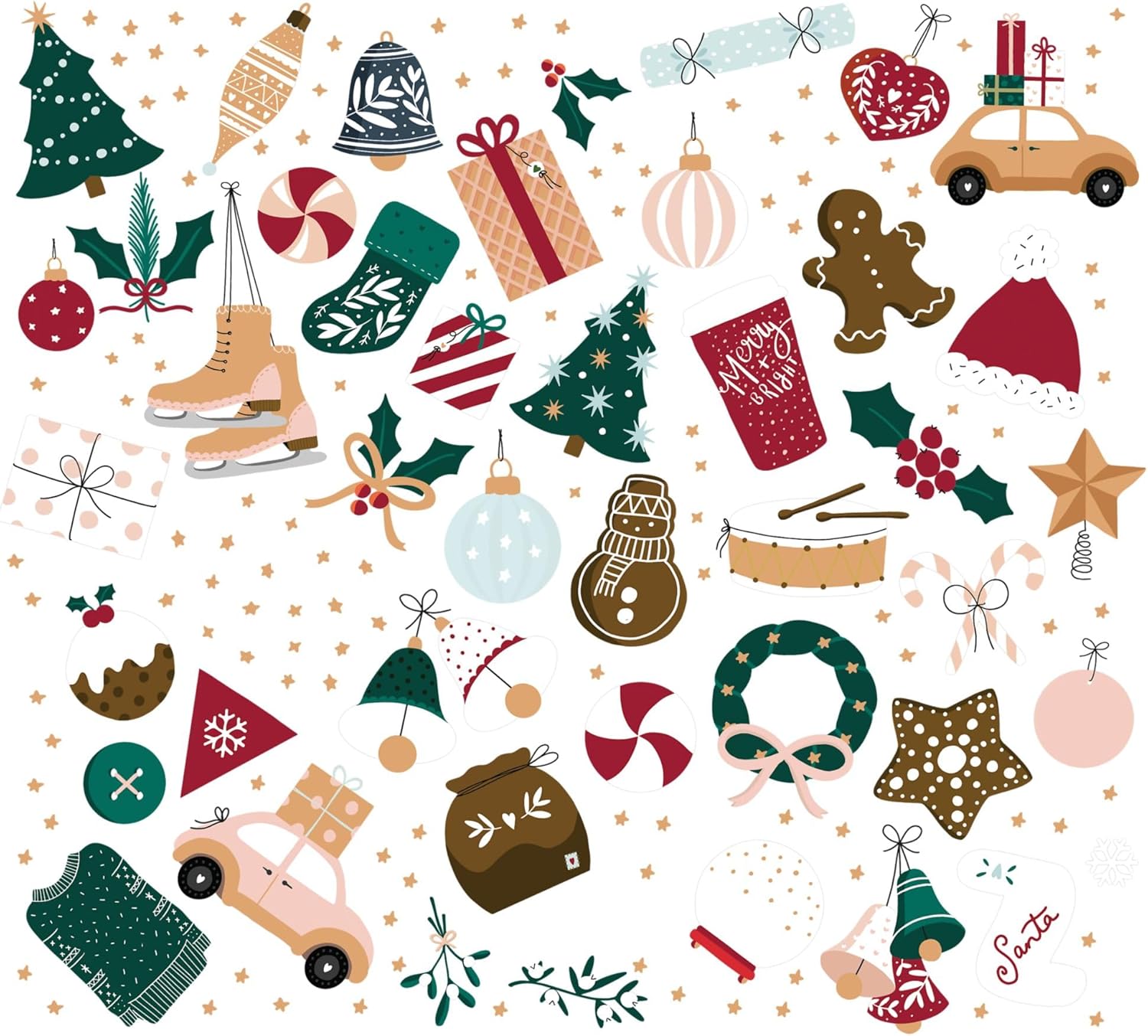 Tervis Venture Lite Christmas - Holiday Yule Icons Made in USA Double Walled Insulated Tumbler Travel Cup Keeps Drinks Cold & Hot, 24oz Water Bottle, Classic - Image 2