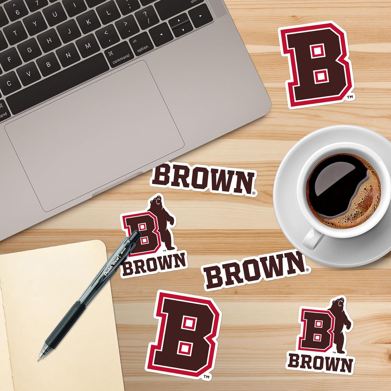 Brown University 50ct Vinyl Large Deluxe Stickers Variety Pack - Laptop, Water Bottle, Scrapbooking, Tablet, Skateboard, Indoor/Outdoor - Image 5