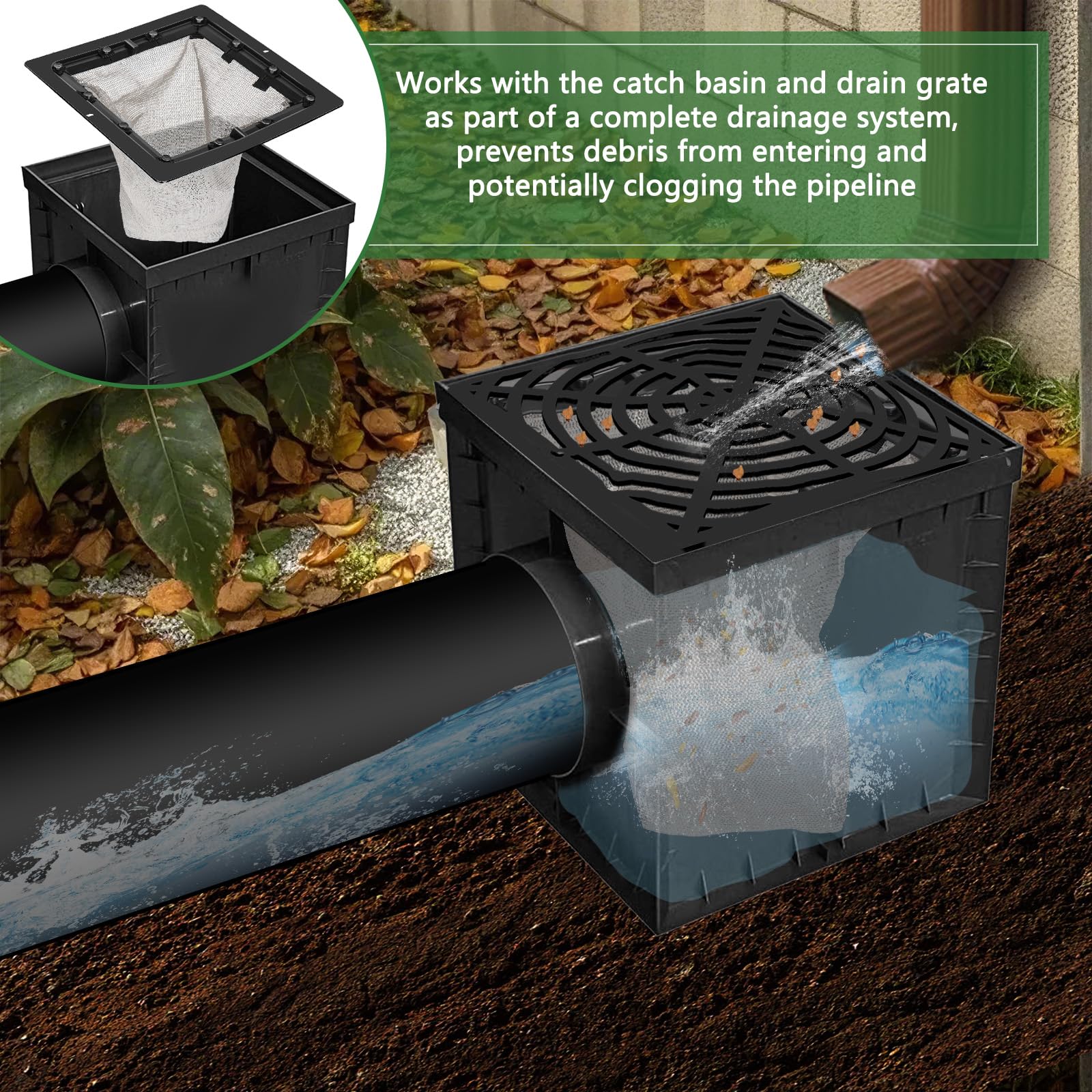 Catch Basin Drain Filter, Square Catch Basin Drain Filter