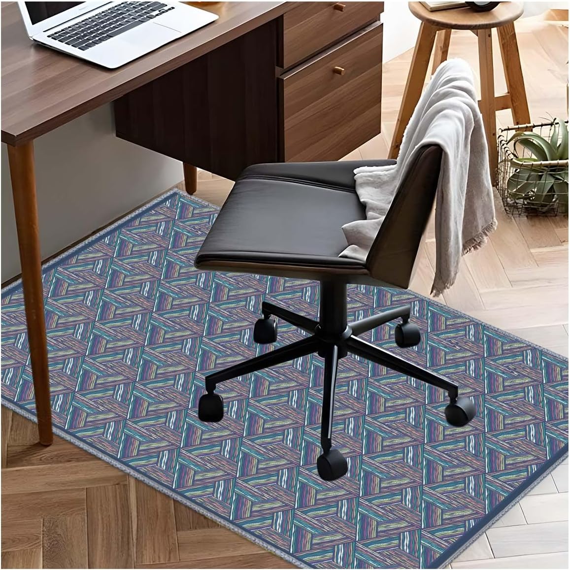 Chair Mat, Office Short Pile Chair Rug, Non-Slip Noise