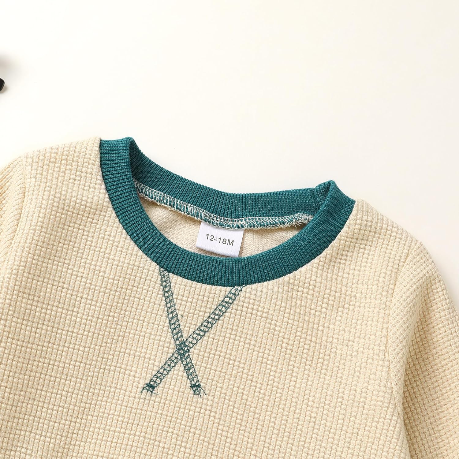 YOUNGER TREE Toddler Baby Boy Clothes Outfits Fall Winter Pullover Long Sleeve Solid Sweatshirt and Pants Sweatsuit Set 1-5T - Image 4