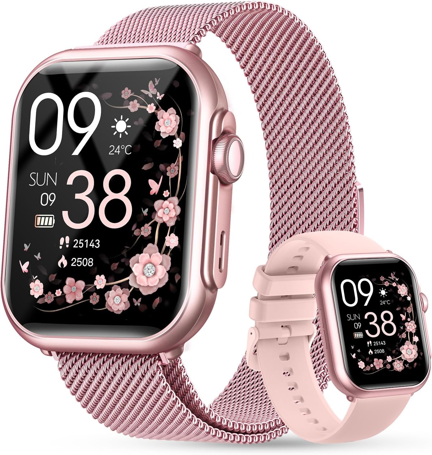 Smart Watch for Women Men Fitness: 1.85″ Smart Watch with 30 Days+ Battery Life Make/Recive Call Heart Rate SpO2 Sleep Monitor 120+ Sport IP68 Waterproof Fitness Tracker Watch for iPhone Android