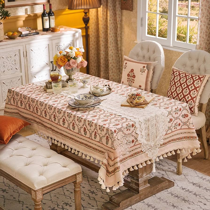 刺繍入りカットワ−クレース テーブルランナー 花柄 ホワイトビンテージ ヴィンテージカットワーク刺繍テーブルランナー、クロシェレース