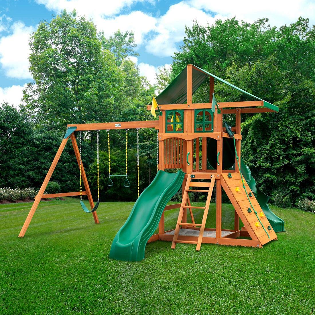Buy Gorilla Playsets 011089 Avalon Treehouse Swing Set with Oversized