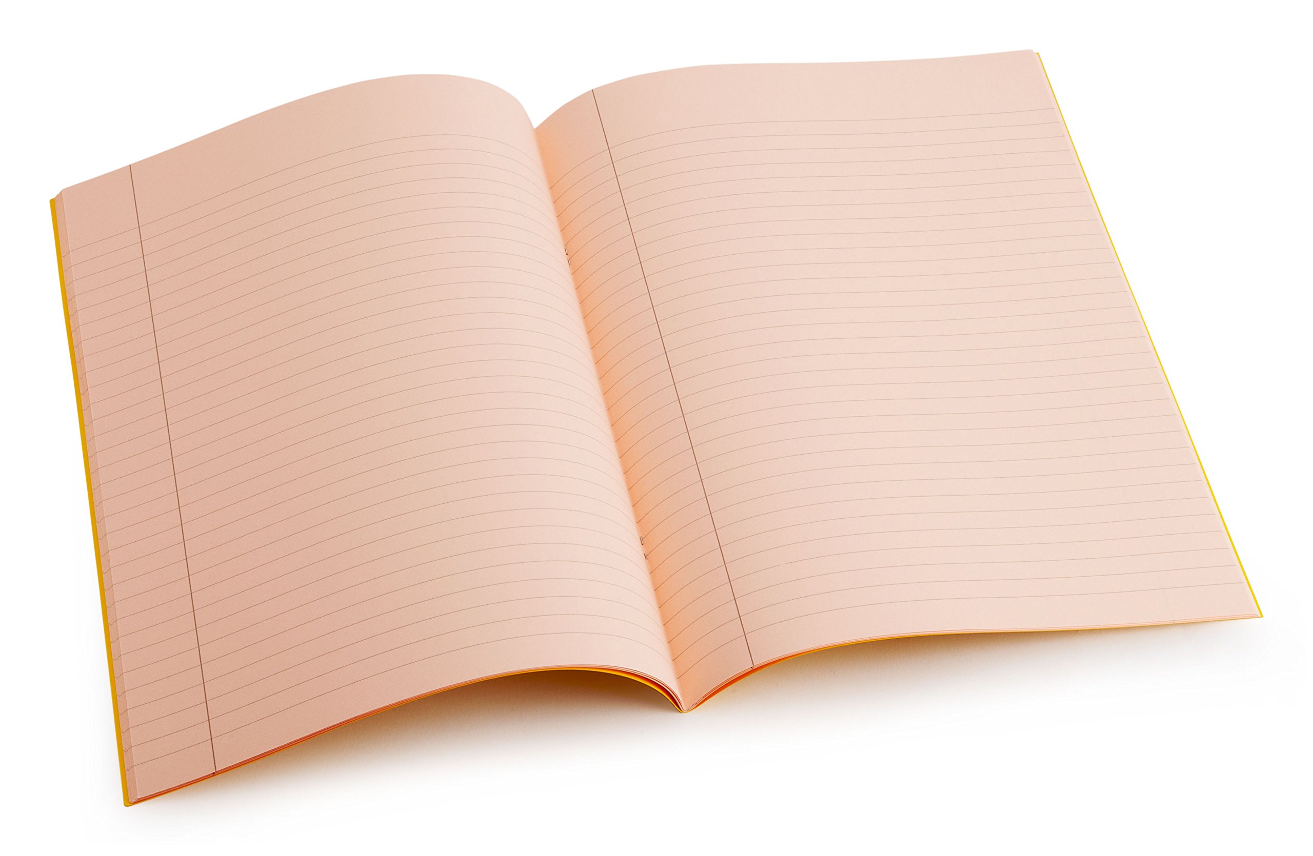 Crossbow Education Dyslexia Tinted Exercise Books - A4-10mm lined with margin - Salmon (10 Pack) โ image 1