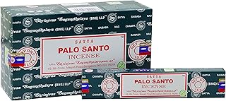 Earth Satya 帕罗 Sant香棒 15 GMS (12个装)(绿色认证)带印度香味的手卷阿加尔巴蒂 礼拜、放松、投药。