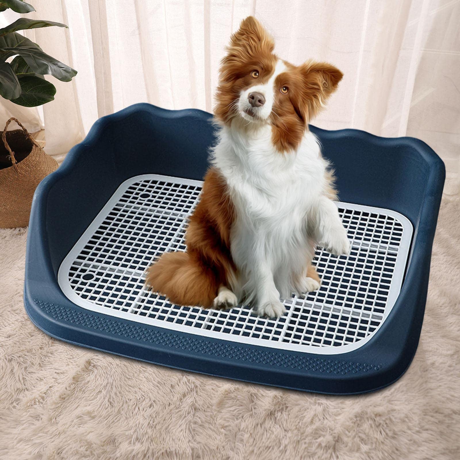 vaschetta per lettiera, Toilette for animali domestici(Dark Blue)