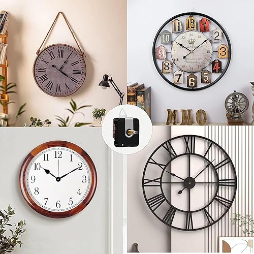Vista 7 de MEETOOT 6pcs reloj de pared gancho trasero reloj de metal soporte de repuesto