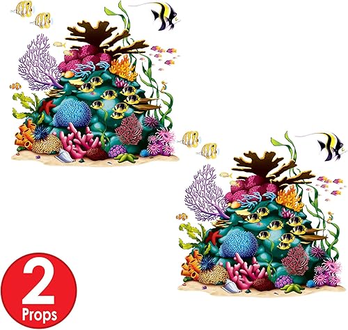 Miniatura 4 de Beistle , 32 piezas de accesorios para vida marina, de 6 a 51 pulgadas