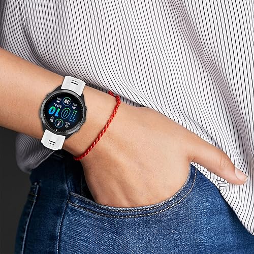 Miniatura 4 de TopPerfekt Correa compatible con reloj Garmin Forerunner 965  Correa de repuesto de silicona suave para reloj inteligente 965 para mujeres y hombres