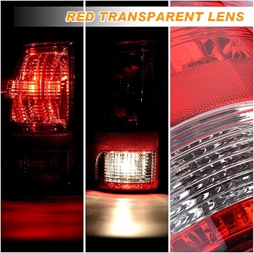 Tail Light Halogen Type Compatible With 2009-2018 Dodge Ram 1500 2500 3500
