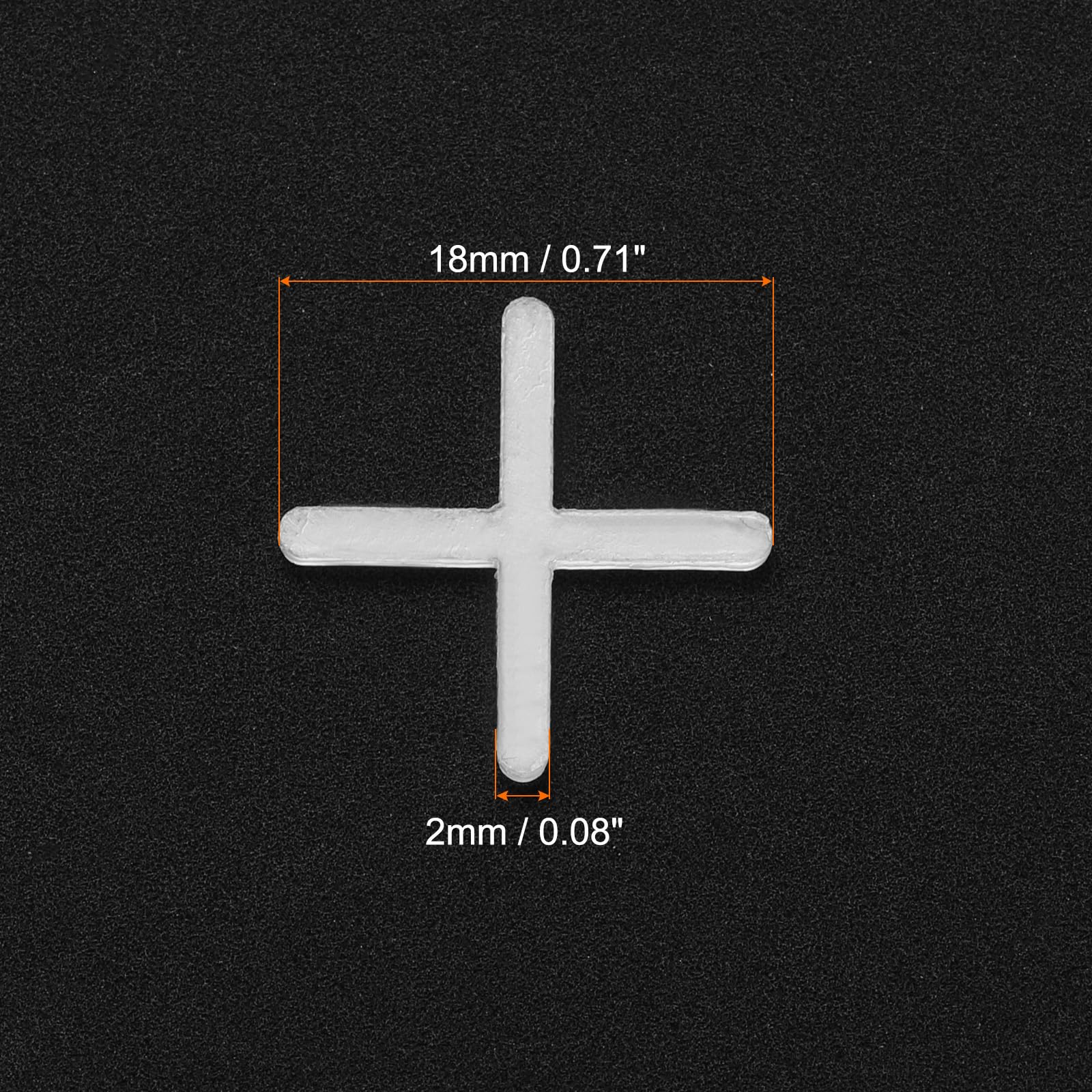 QUARKZMAN 500Pz Separatori per Piastrelle 2mm Croce in Plastica Rigida Livellatore di Piastrelle Spaziatura Clip per Installazione di Piastrelle Ceramiche A Parete E Pavimento