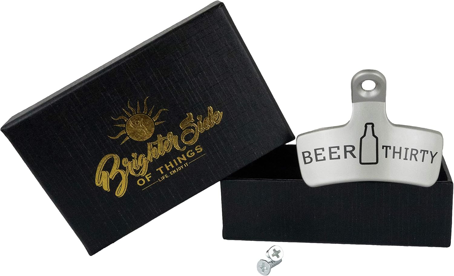 Flash Sale Buy 1 get 1 Wall Mounted Beer Thirty Bottle Opener with Free Mounting Screws. Soda and Beer Bottle Caps Pop Open with Ease. Wall Hung Opener for any Garage, Kitchen, or Bar. PERFECT CHRISTMAS GIFT!!!!!!!