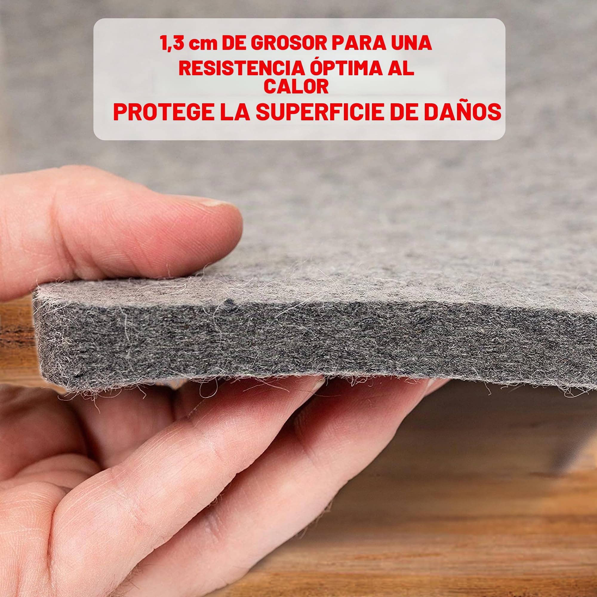 ZOMONETI - Alfombrilla de Planchado de Lana de 43,2 x 34,3 cm, 100% Lana de Nueva Zelanda, tapete de Planchado para Colcha, Costura, Suministros de Acolchado y Accesorios