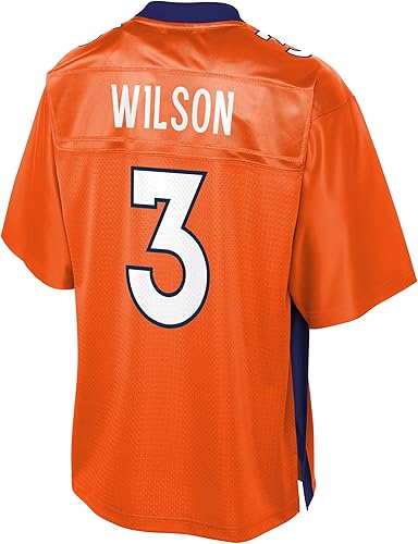 Miniatura 3 de NFL PRO LINE Camiseta de jugador Russell Wilson Orange Denver Broncos para hombre