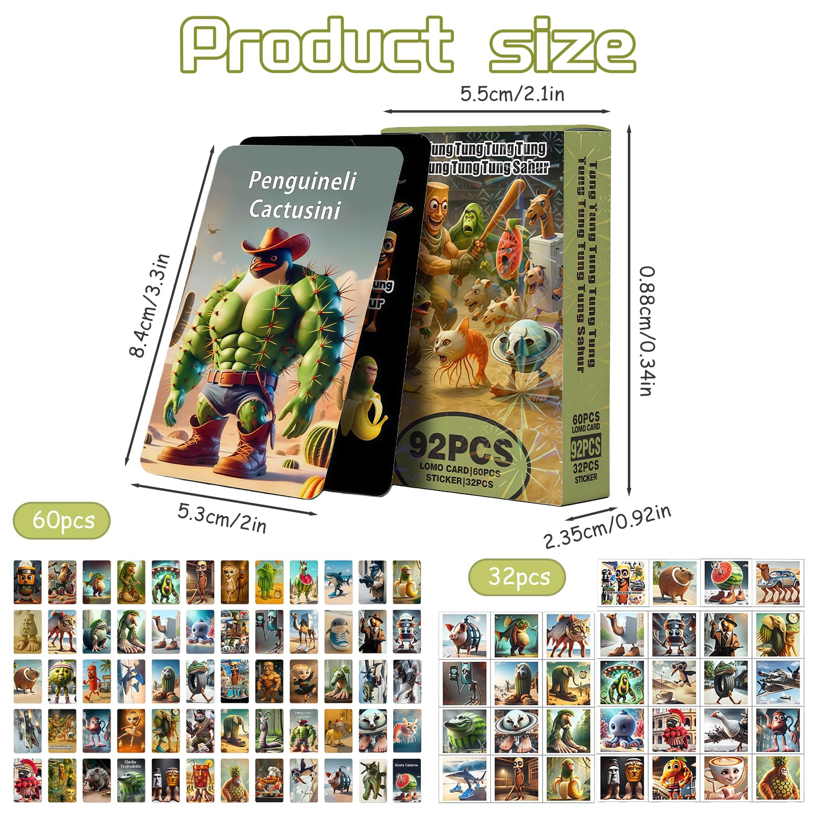 AYNKH 92 Pcs Italian Brainrot Cards Set - Image 2