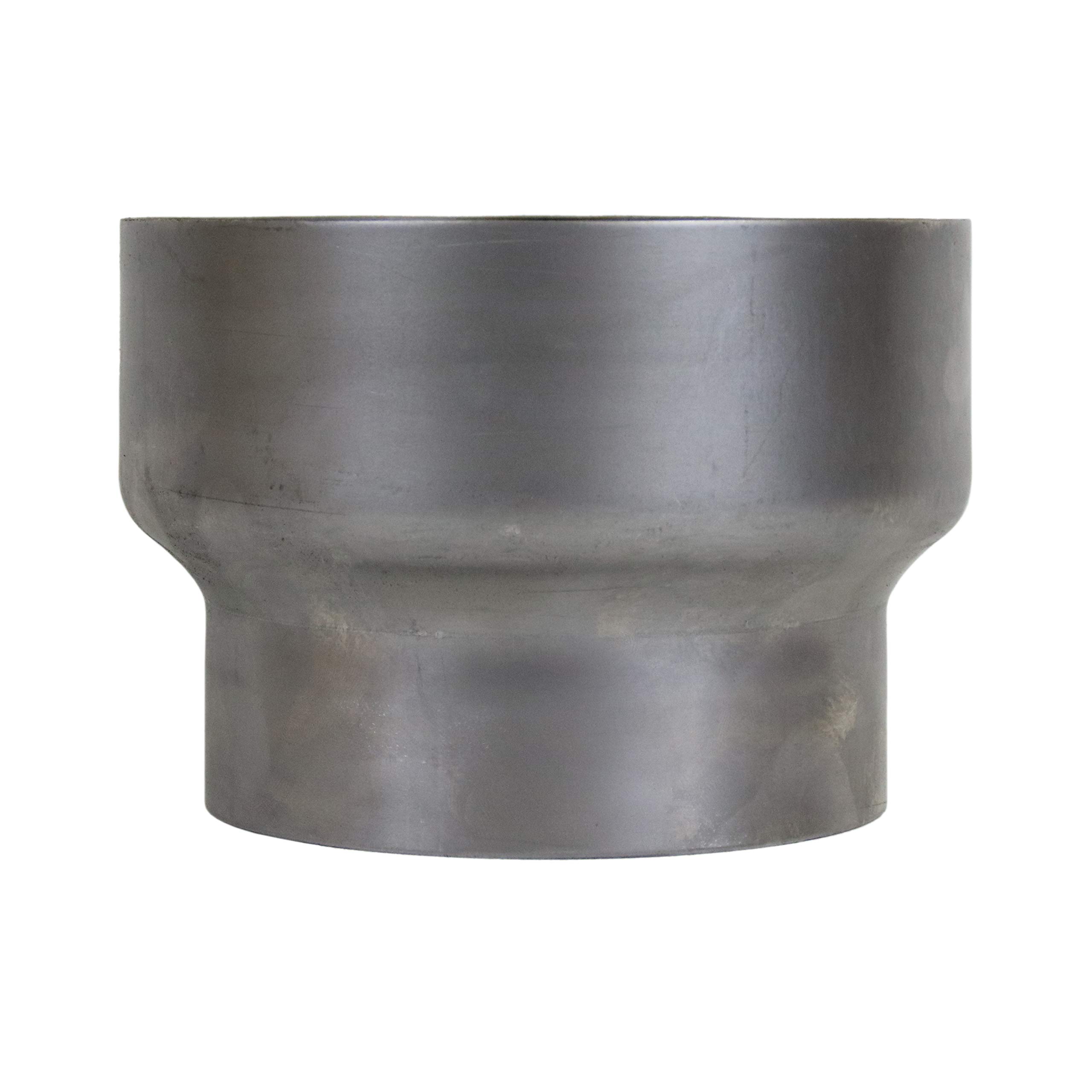 LANZZAS Reducción de tubo de humos de 180 mm de diámetro a 150 mm de diámetro, de acero sin barnizar