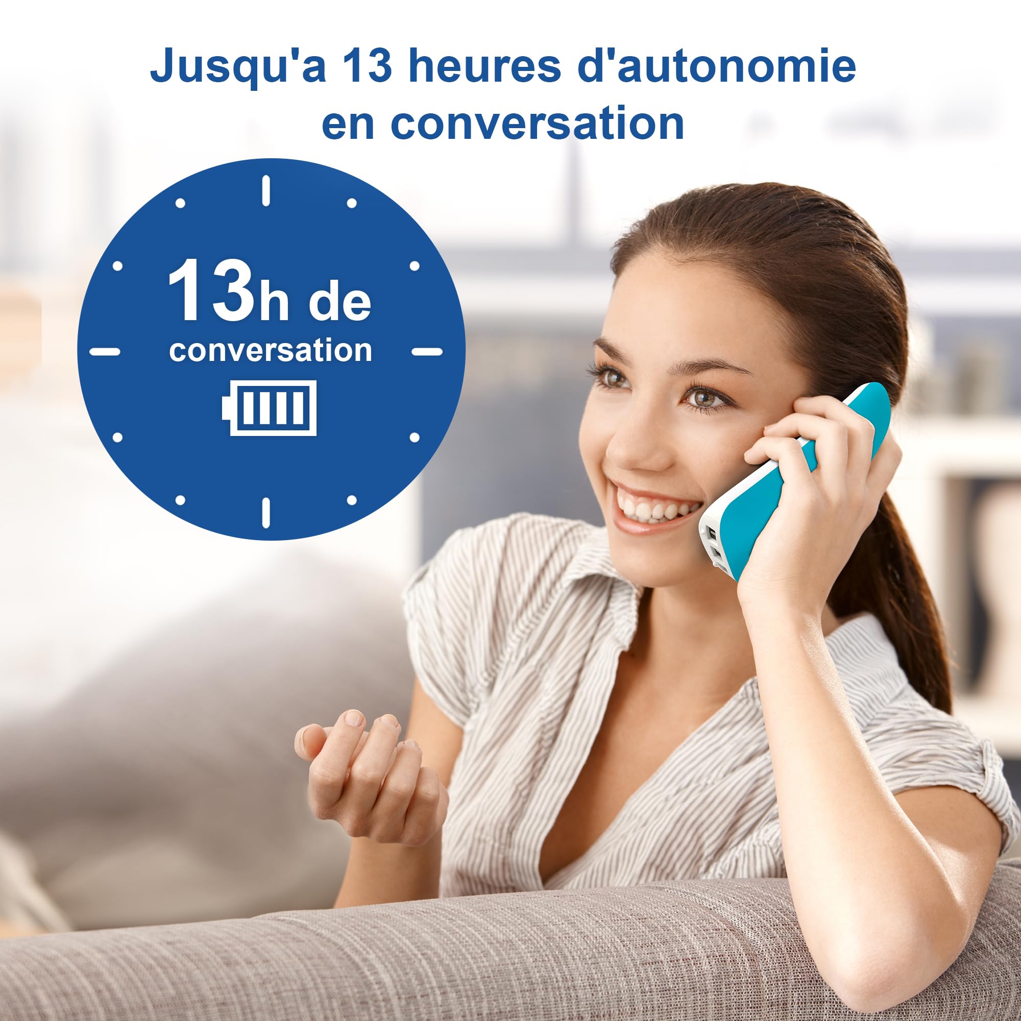 VTech CS1500 Téléphone sans Fil DECT Double Charge avec Blocage d'appel, Identification Appelant, Haut-Parleur Mains Libres