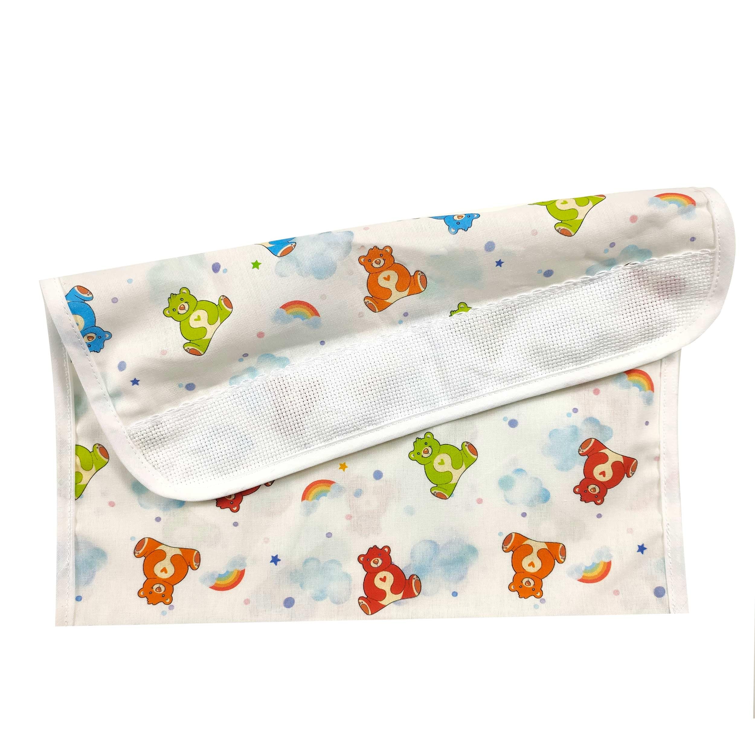 Panini Tessuti, Bib in Pure Cotton Terry Cloth with Elastic for Feeding and Snacks in Kindergarten, Size 28 x 33 cm - 4