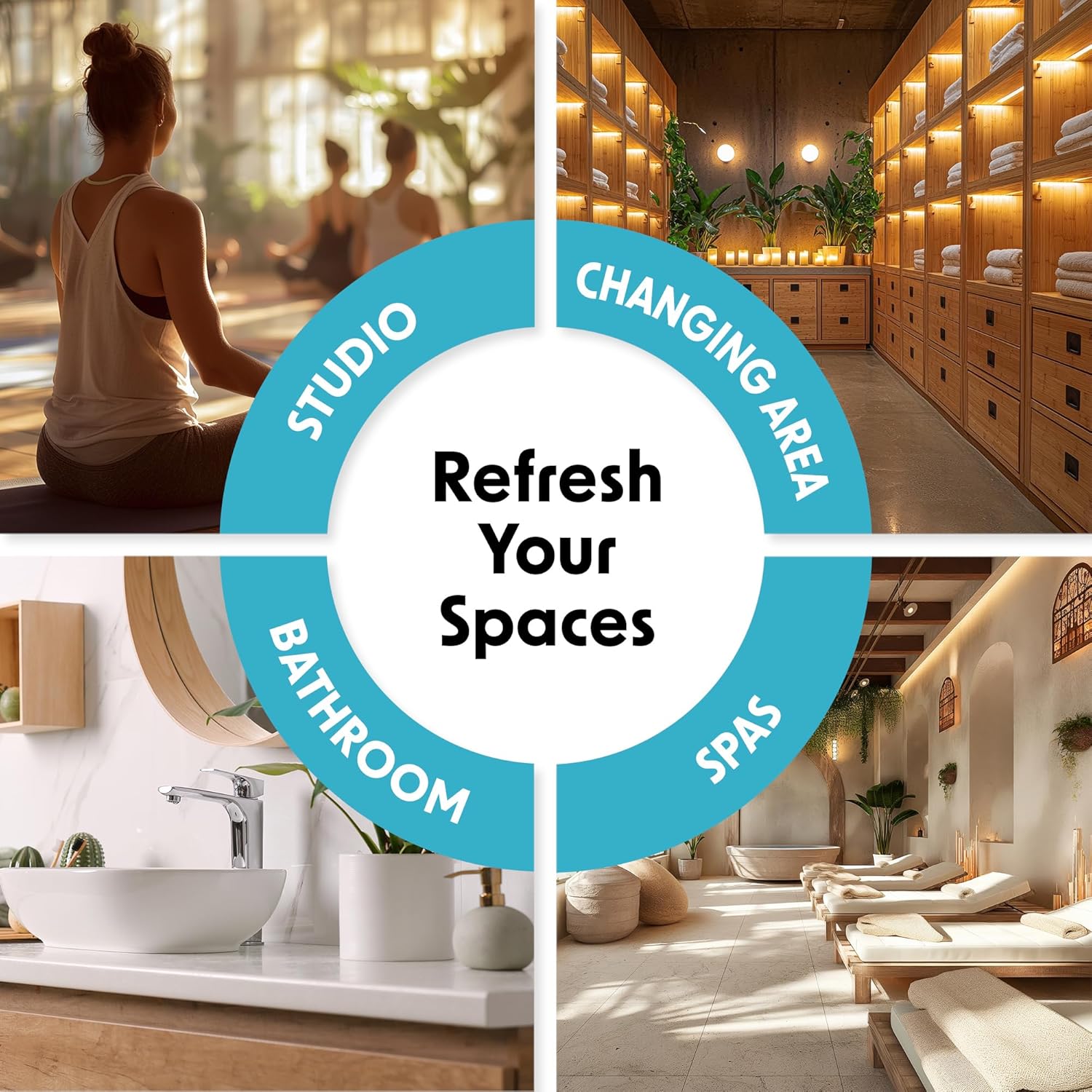 Wipex Odor Eliminator for Home - Eucalyptus & Mint Odor Absorber, 15 Oz Gel Jar, Long-Lasting Freshness, Ideal for Rooms, Offices, and Yoga Studios, Effective Odor Eliminator, 12pk