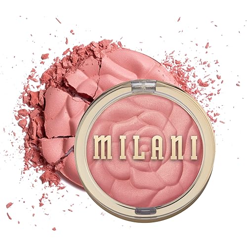 Milani Rose Powder Blush - Blossomtime Rose (0.6 Ounce) Cruelty-Free Blush - Shape, Contour & Highlight Face with Matte or Shimmery Color