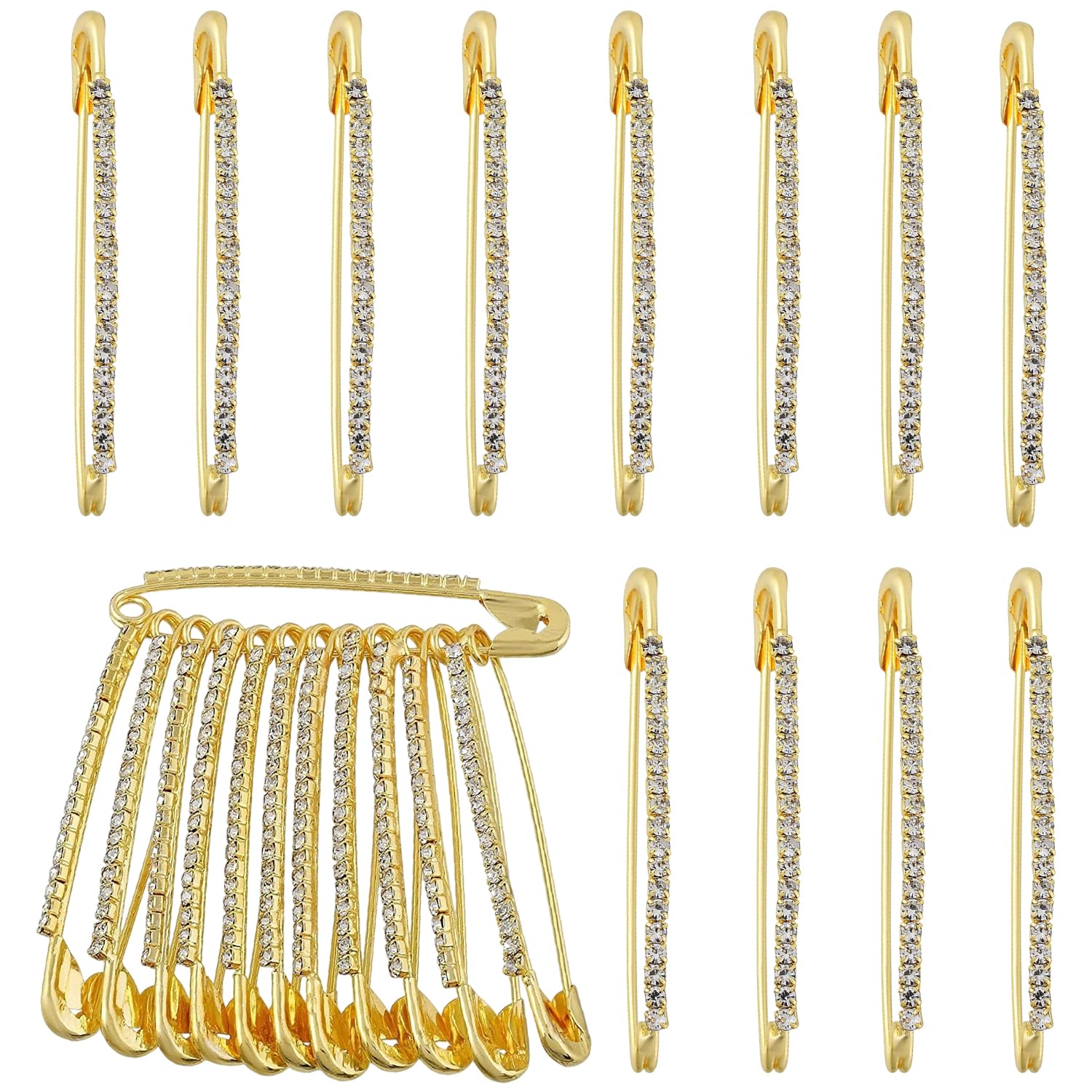 VAMA FASHIONS Traditional Golden Stone Saree Safety Hijab Pin Brooch Set Girls Skirts Sweater Scarf Lapel Hat Sari Pleats Pins for Women (B09PJKZLG3) Amazon Price History, Amazon Price Tracker