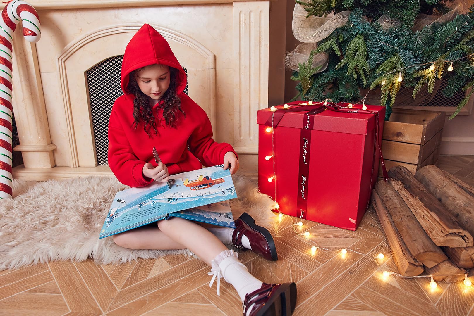 Arshiner Ragazza Felpe con Cappuccio Caldo in Pile Bambine Hoodie Invernale con Tasca Felpa per Ragazze 6-16 Anni