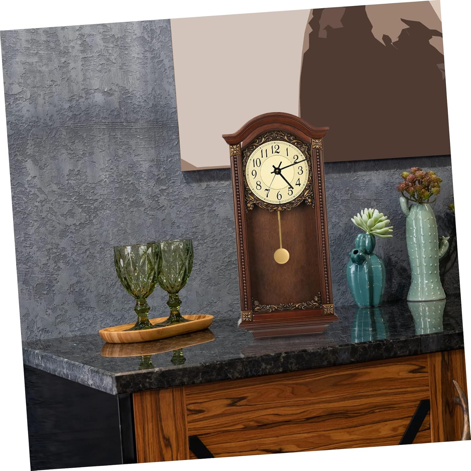 Hemoton 3sets Pendulum Clock Movement Replacement Mechanism Pendulum and Clock Hands for Home Decor