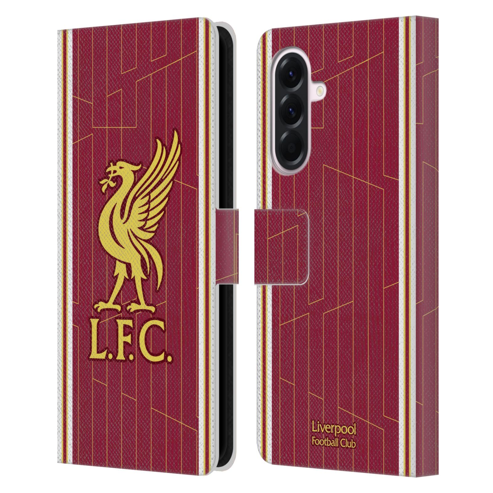Head Case Designs Officially Licensed Liverpool Football Club Home Kit 2024/25 Leather Wallet Case Compatible With Samsung Galaxy A56 5G — image 1
