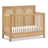 Namesake Eloise 4-in-1 Convertible Crib in Honey and Performance Sand Eco-Weave, GREENGUARD Gold Certified