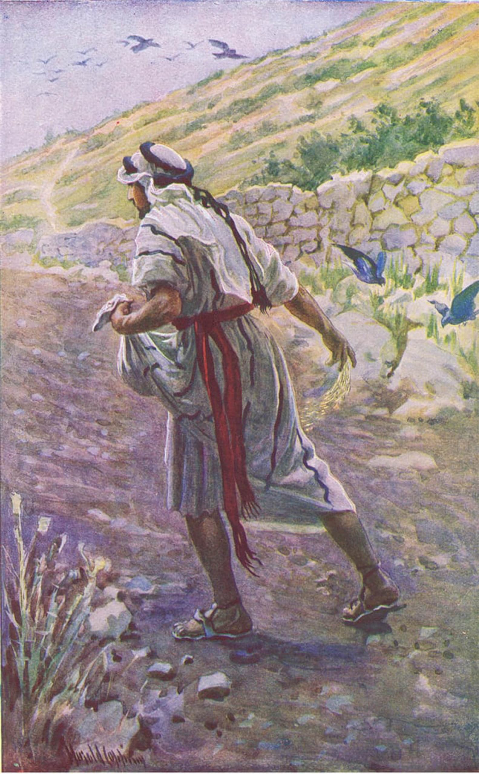 POSTERIIk Famous Print Pop Art Wall Art Graffiti the Sower by Harold Copping Art Prints for Home Decor 60x90cm